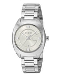 Gucci GG2570 Quartz White Dial Silver Steel Strap Watch For Women - YA142502