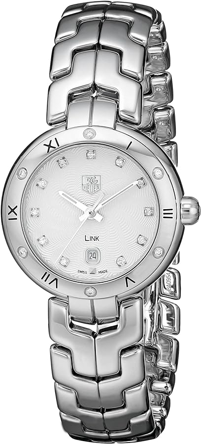 Tag Heuer Link Diamonds Silver Dial Silver Steel Strap Watch for Women - WAT1413.BA0954