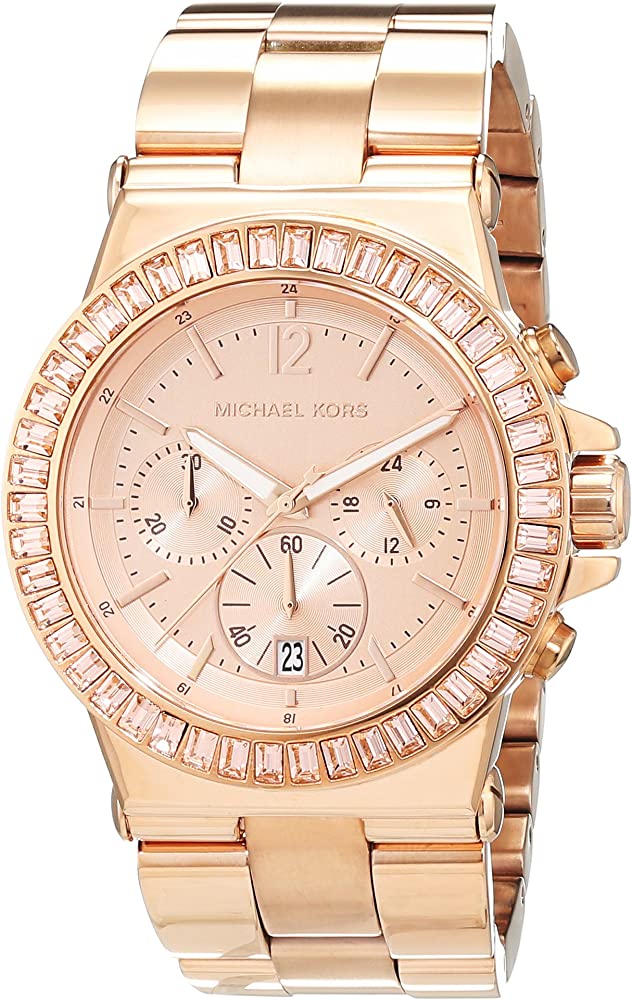 Michael Kors Dylan Rose Gold Dial Rose Gold Steel Strap Watch for Women - MK5412