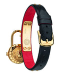 Versace Medusa Lock Icon Gold Dial Red Leather Strap Watch for Women - VEDW00119