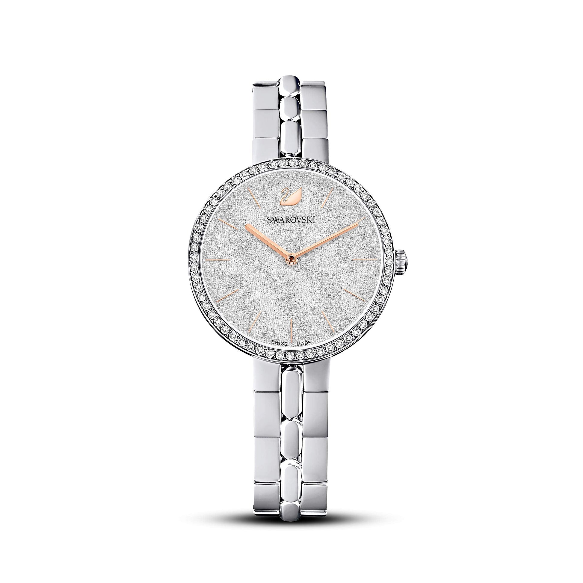 Swarovski Cosmopolitan Diamond Powder Silver Dial Silver Steel Strap Watch for Women - 5517807