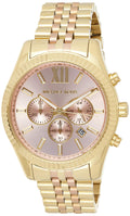 Michael Kors Lexington Gold Dial Gold Steel Strap Watch for Women - MK6473