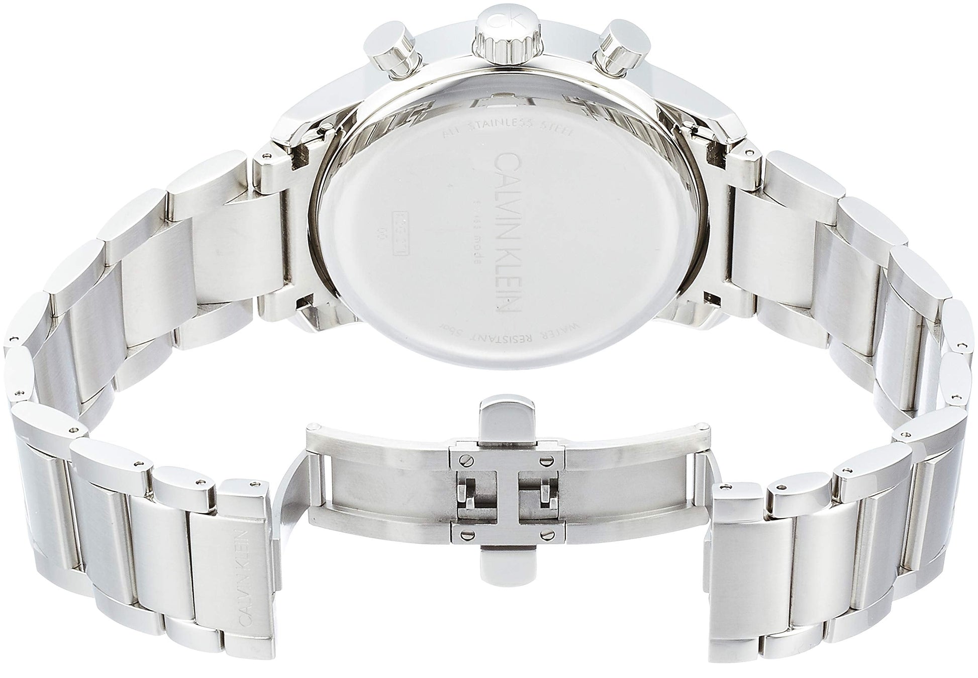 Calvin Klein City White Dial Silver Steel Strap Watch for Men - K2G27146