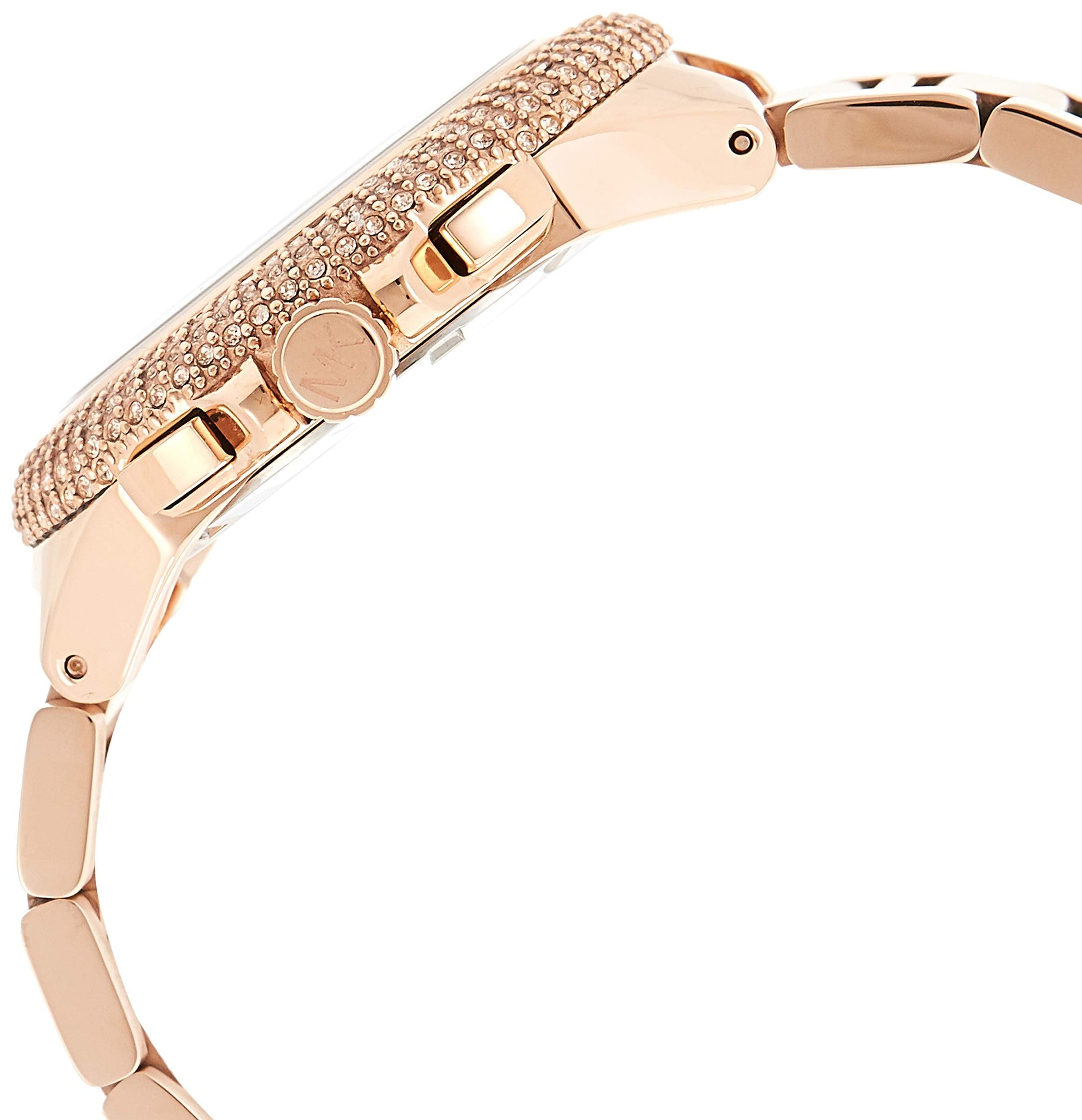 Michael Kors Camille Chronograph White Dial Rose Gold Steel Strap Watch for Women - MK5636