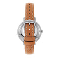 Fossil Jacqueline Date Luggage Blue Dial Brown Leather Strap Watch for Women - ES4274