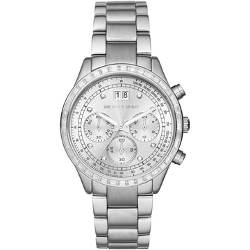 Michael Kors Brinkley Silver Dial Silver Steel Strap Watch for Women - MK6186