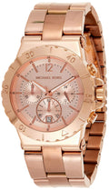 Michael Kors Dylan Rose Gold Dial Rose Gold Steel Strap Watch for Women - MK5314