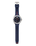 Tommy Hilfiger Nolan Chronograph Blue Dial Blue Rubber Strap Watch for Men - 1791142