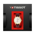 Tissot Le Locle Automatic Ivory Dial Brown Leather Strap Watch For Men - T41.5.413.73