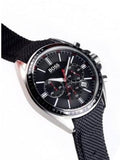 Hugo Boss Driver Black Dial Black Nylon Strap Watch for Men -1513087