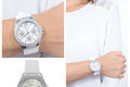 Guess Starlight Multifunction Diamonds White Dial White Rubber Strap Watch for Women - W0846L8