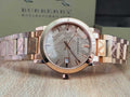 Burberry The City Rose Gold Dial Rose Gold Stainless Steel Strap Watch for Women - BU9039