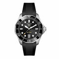 Tag Heuer Aquaracer Professional 300 Automatic Black Dial Black Rubber Strap Watch for Men - WBP201A.FT6197