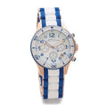 Marc Jacobs Rock Chrono White Dial Two Tone Plastic Strap Watch for Women - MBM2594