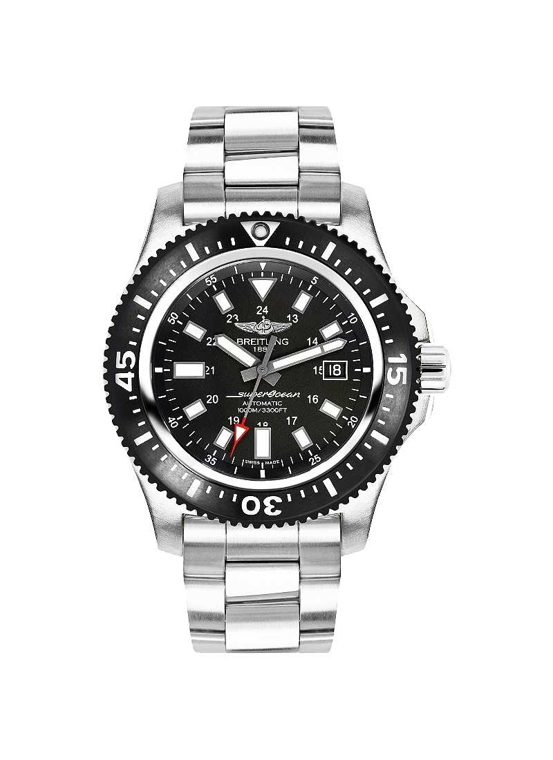 Breitling Superocean II Special 44mm Black Dial Silver Steel Strap Watch for Men - Y1739310/BF45/162A