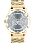 Movado Bold Diamonds Gold Dial Gold Mesh Bracelet Watch For Men - 3600460