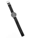 Calvin Klein Accent Black Dial Black Leather Strap Watch for Women  - K2Y2Y1C3