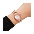 Fossil Virginia White Dial Rose Gold Steel Strap Watch for Women - ES3284