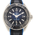 Omega Planet Ocean 6000M Co Axial Master Chronometer 45.5mm Blue Dial Black Rubber Strap Watch for Men - 21532462103001