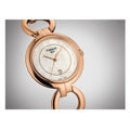 Tissot T Lady Flamingo Mother of Pearl Dial Rose Gold Steel Strap Watch for Women - T094.210.33.116.01