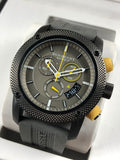 Burberry Sport Endurance Chronograph Grey Dial Grey Rubber Strap Watch for Men - BU7713