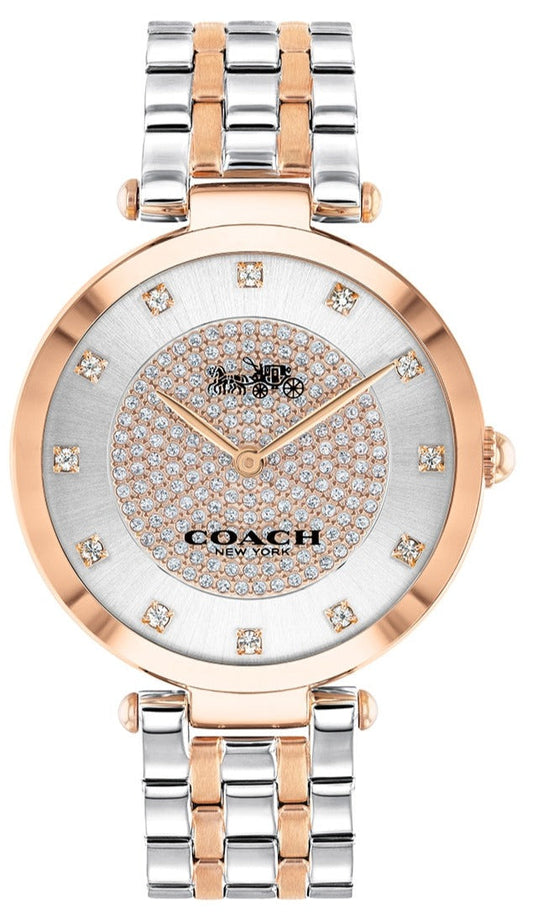 Coach Park Silver Dial Two Tone Steel Strap Watch for Women - 14503644