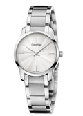 Calvin Klein City White Dial Silver Steel Strap Watch for Women - K2G23146