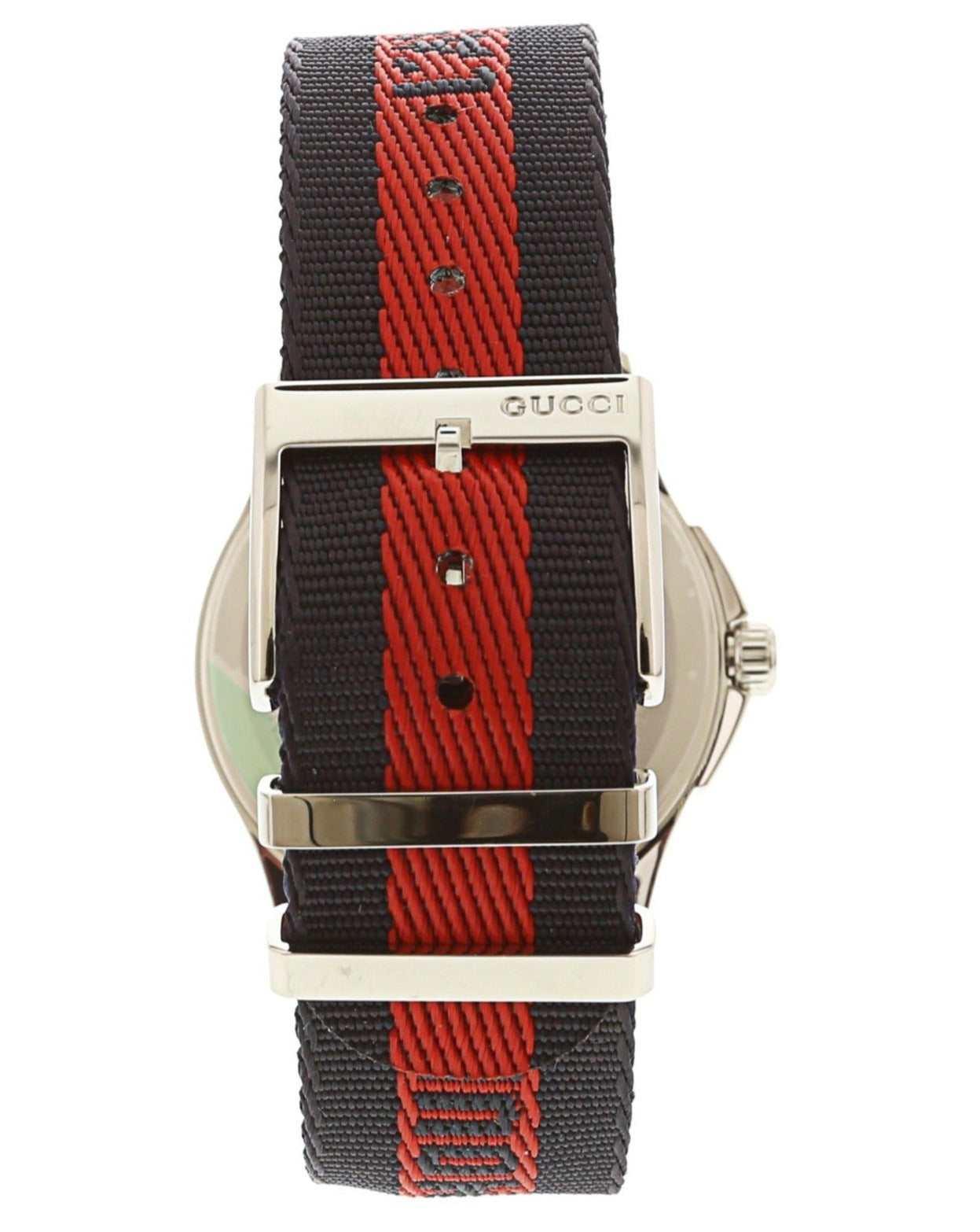 Gucci G Timless Le Marche Des Merveilles Blue Red Dial Blue Red Nylon Strap Unisex Watch  - YA126495