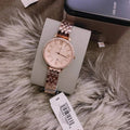 Fossil Jacqueline Rose Gold Dial Rose Gold Steel Strap Watch for Women - ES3632