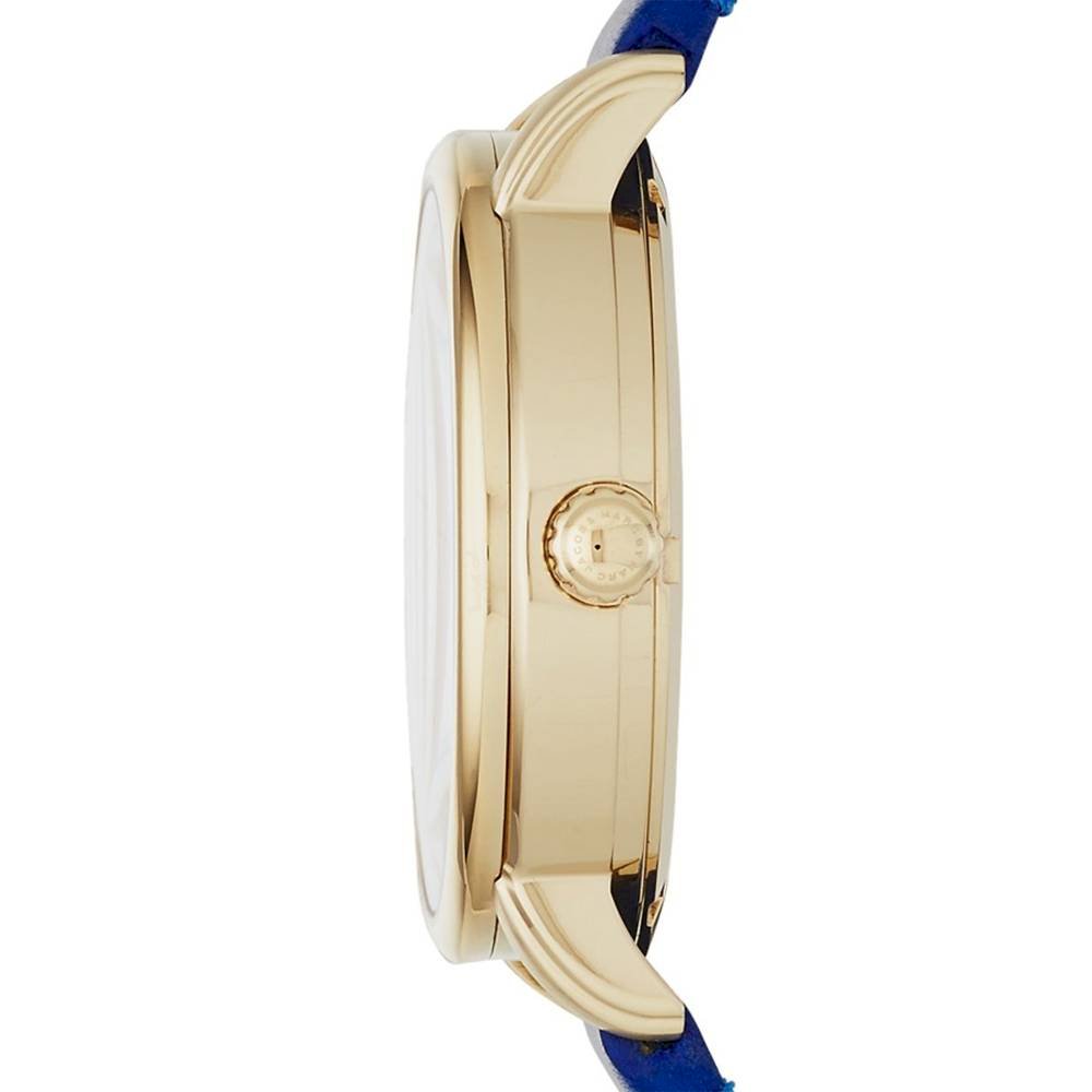 Marc Jacobs Marc Fergus Blue Dial Blue Leather Strap Watch for Women - MBM8650