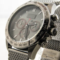 Hugo Boss Ikon Chronograph Grey Dial Grey Mesh Bracelet Watch for Men - 1513443