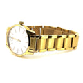 Calvin Klein City White Dial Gold Steel Strap Watch for Women - K2G23546