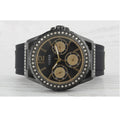 Guess Starlight Black Dial Black Rubber Strap Watch for Women - W0846L1