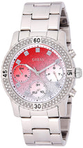 Guess Confetti Diamonds Silver Dial Silver Steel Strap Watch for Women - W0774L7