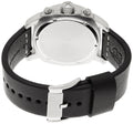 Fossil Modern Machine Chronograph Black Dial Black Leather Strap Watch for Men - FS4928