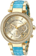 Michael Kors Parker Gold Dial Two Tone Steel Strap Watch for Women - MK6364