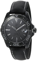 Tag Heuer Aquaracer 300 Swiss Limited Edition Black Dial Black Nylon Strap Watch for Men - WAY218B.FC6364