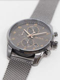 Hugo Boss Skymaster Chronograph Grey Dial Grey Mesh Bracelet Watch for Men - 1513837