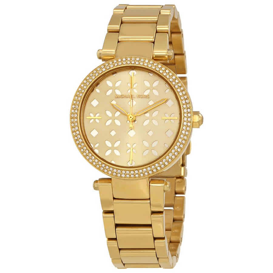 Michael Kors Parker Gold Dial Gold Steel Strap Watch for Women - MK6469