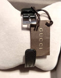 Gucci G Lock Interlocking Quartz Black Dial Black Leather Strap Watch For Women - YA133501