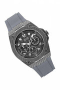 Guess Legacy Grey Dial Grey Silicone Strap Watch For Men - W1048G1