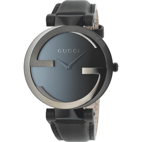 Gucci Interlocking G Black Dial Watch For Women - YA133302