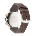 Emporio Armani Chronograph White Dial Brown Leather Strap Watch For Men - AR11033