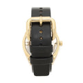 Marc Jacobs Tether Black Dial Black Leather Strap Watch for Women - MBM1376