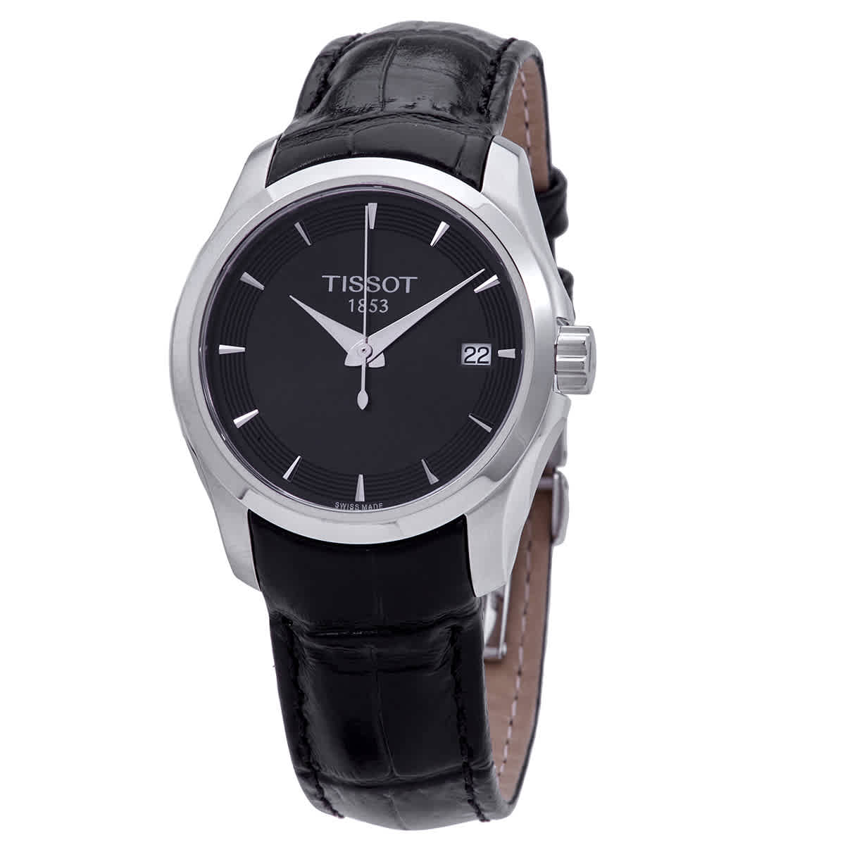 Tissot T Trend Couturier Black Dial Watch For Women - T035.210.16.051.00