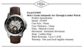 Fossil Grant Automatic Skeleton Black Dial Brown Leather Strap Watch for Men - ME3095