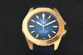 Tag Heuer Aquaracer Professional 200 Automatic 18K Yellow Gold Blue Dial Blue Rubber Strap Watch for Men - WBP5152.FT6210