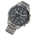 Tommy Hilfiger Bank Grey Dial Grey Steel Strap Watch for Men - 1791719