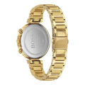 Hugo Boss Flawless Chronograph Gold Dial Gold Steel Strap Watch for Women - 1502532