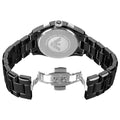 Emporio Armani Valente Chronograph Ceramic Black Dial Black Steel Strap Watch For Men - AR1400